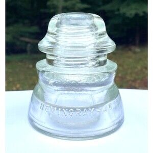 CD 155  Vintage Hemingray 45 Glass Insulator  (1940) MINT Condition